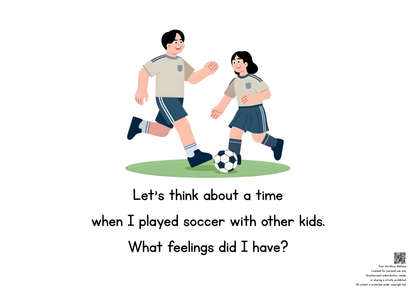Playing Soccer Safely with Other Kids [5 Thinking Questions and 1 Token Board Included]