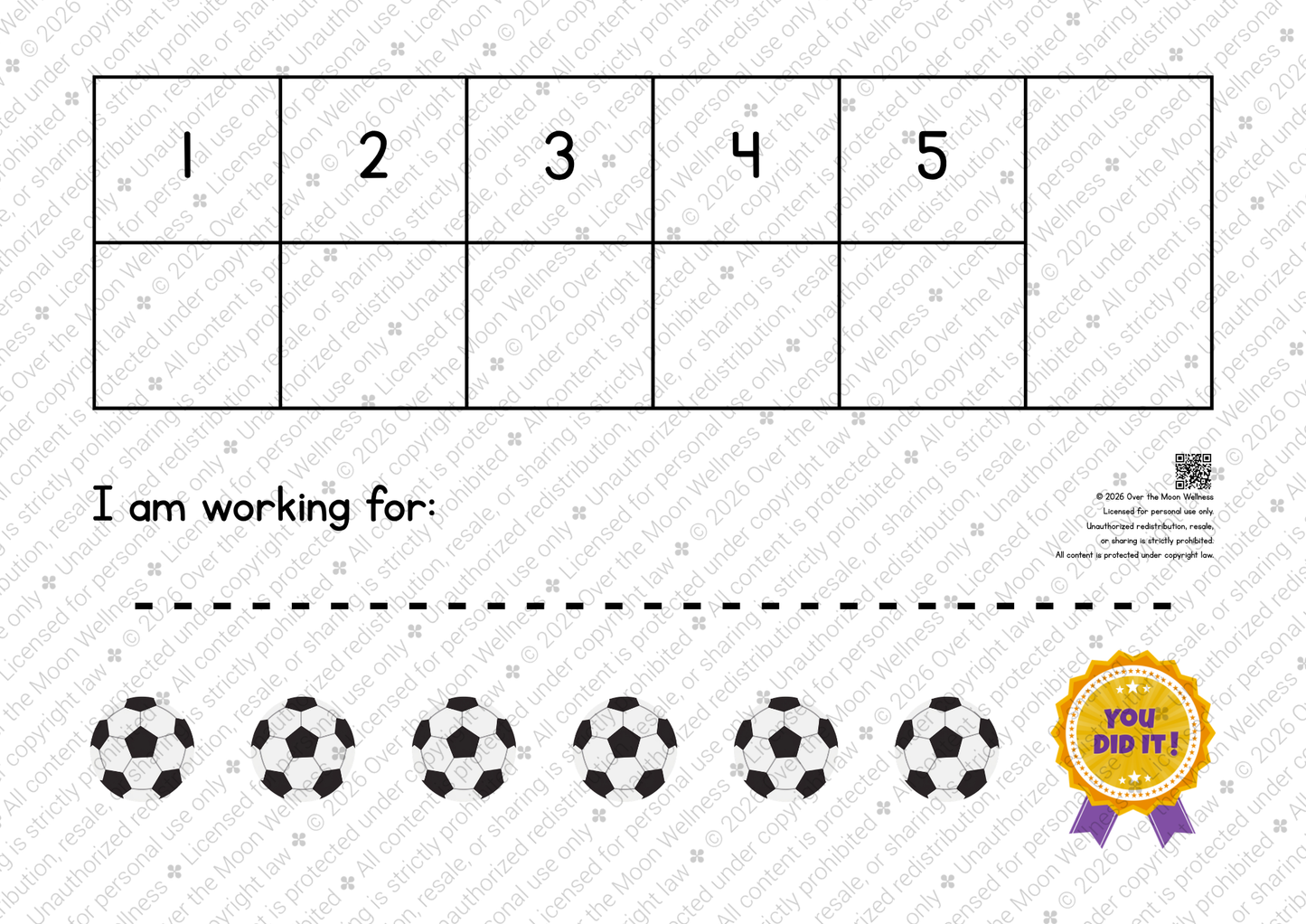 Soccer Ball Token Board