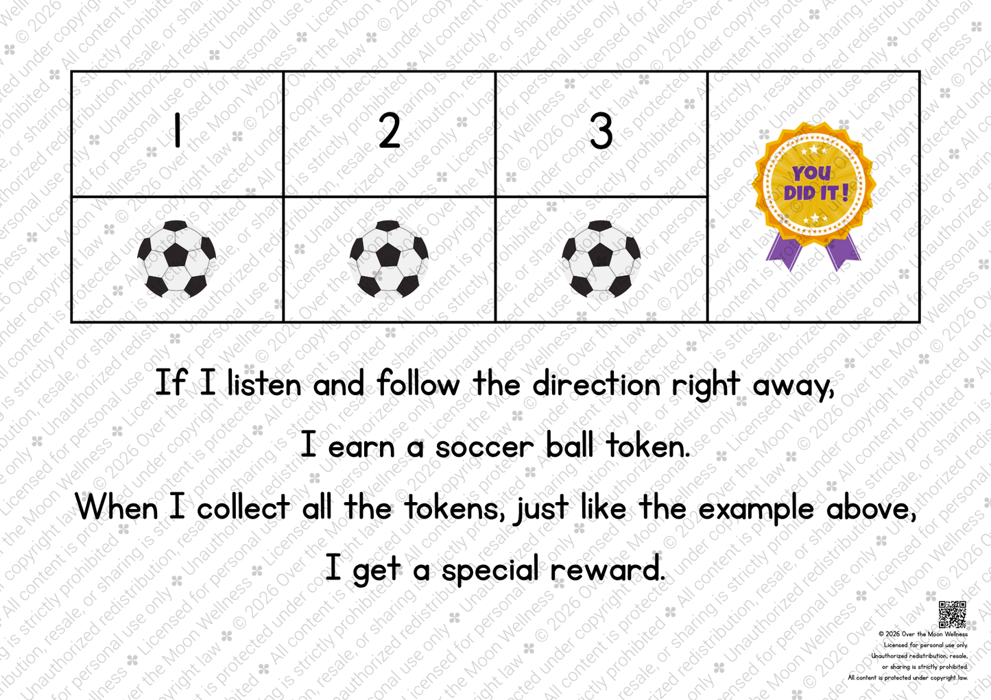 Soccer Ball Token Board