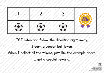 Soccer Ball Token Board